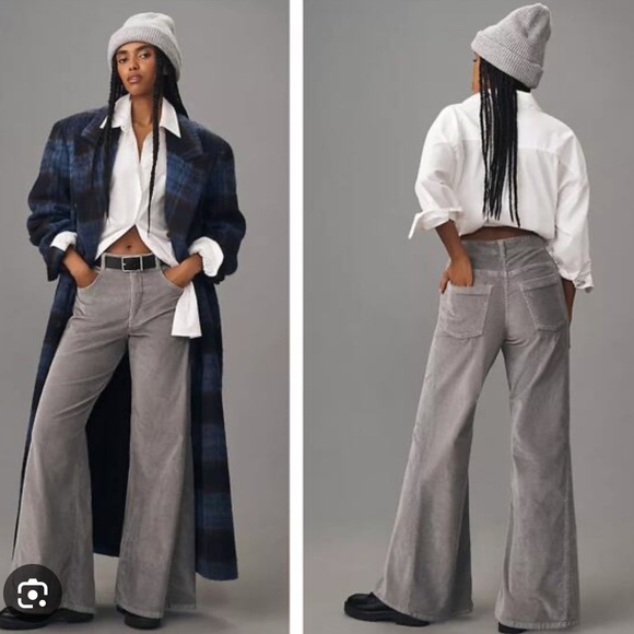 Anthropologie Pants - ANTHROPOLOGIE The Adi Corduroy Mid-Rise Flare Jeans by Pilcro